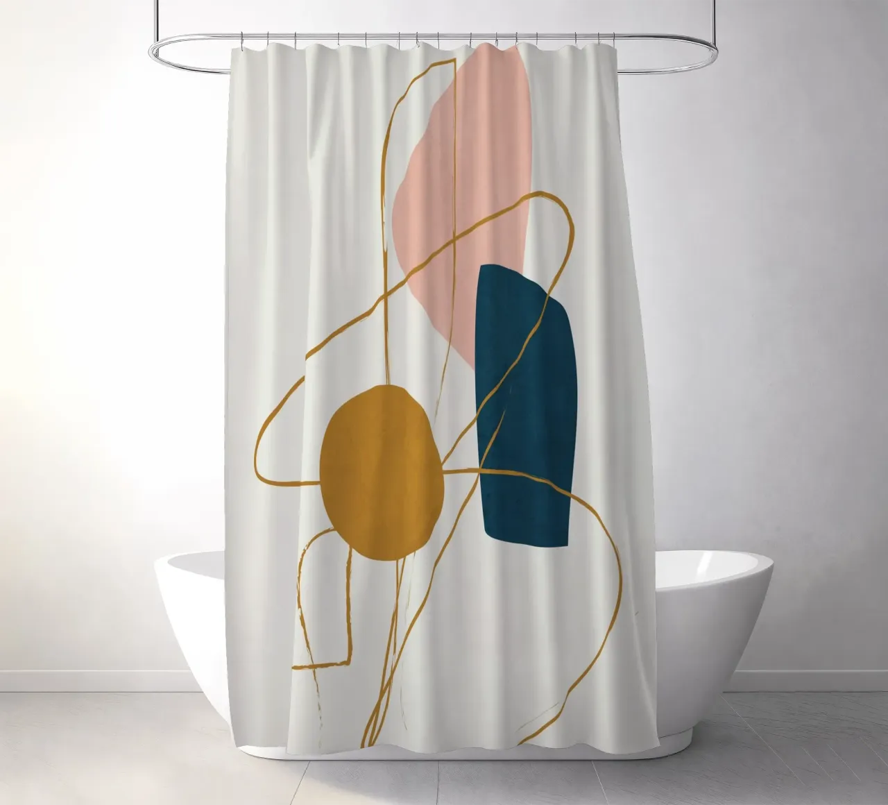 Minimal Abstract Shapes No 46 tenda da doccia da cityart
