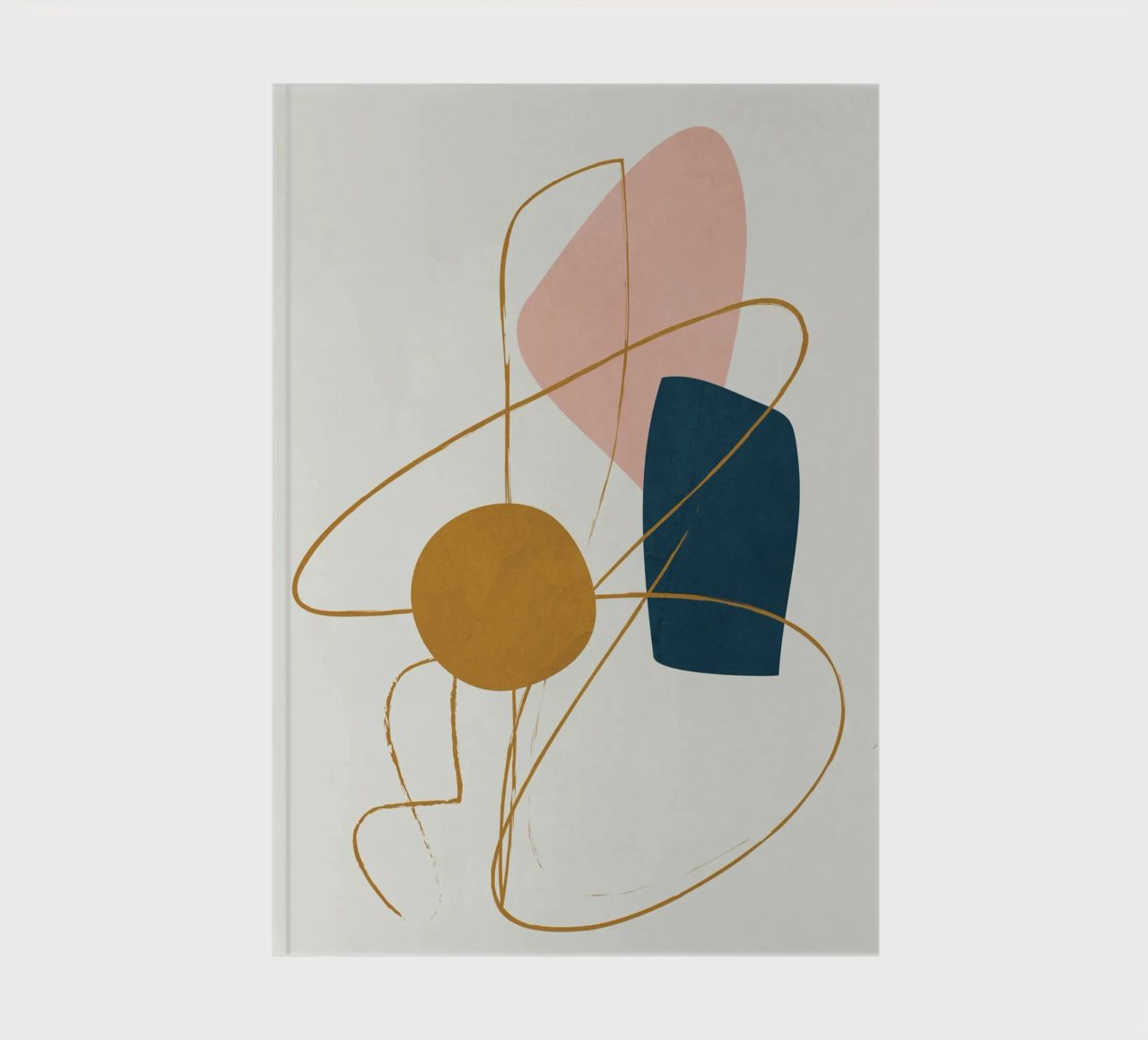 Minimal Abstract Shapes No 46 notebook by cityart