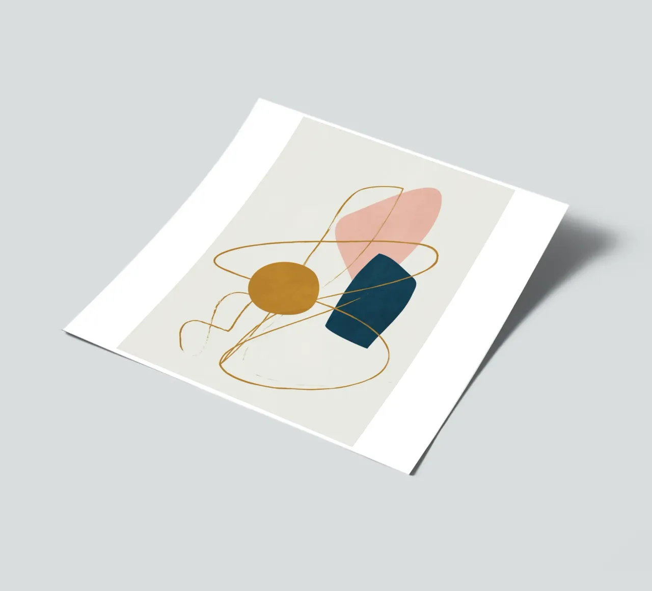 Minimal Abstract Shapes No 46 foglio adesivo da cityart