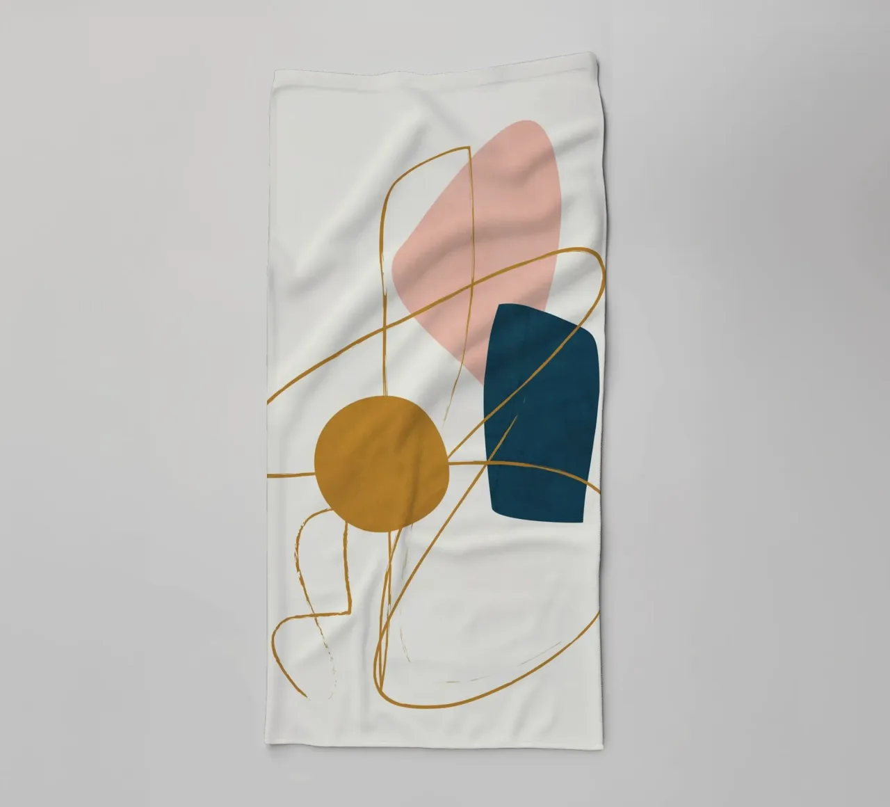 Minimal Abstract Shapes No 46 asciugamano da bagno da cityart