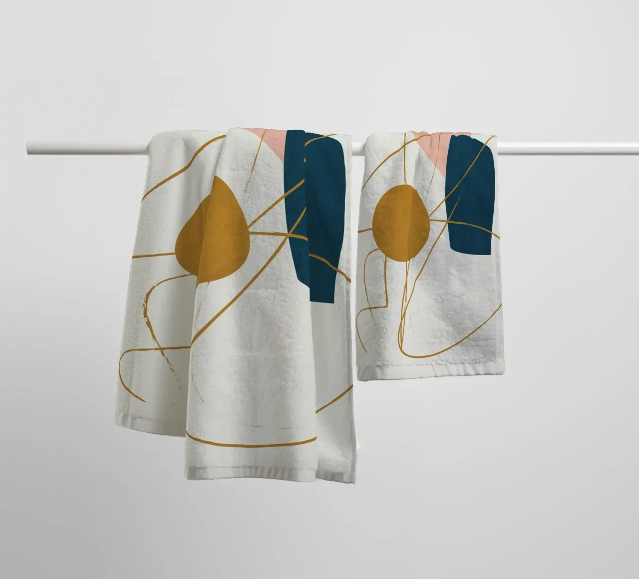 Minimal Abstract Shapes No 46 asciugamano da bagno da cityart