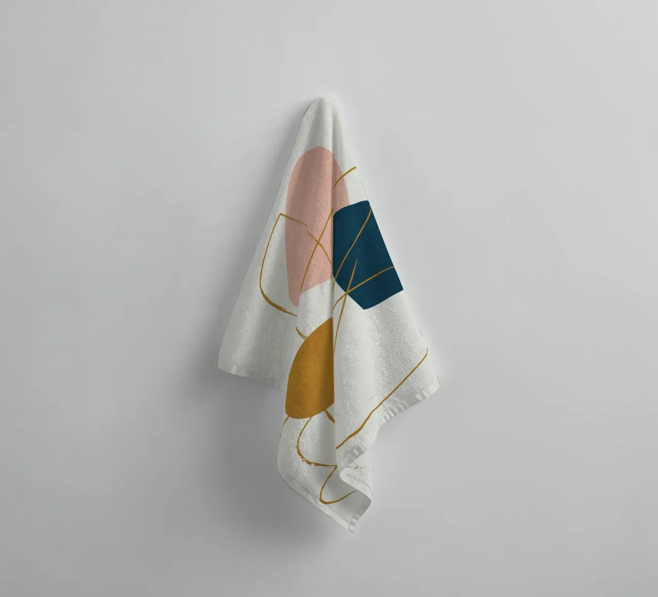 Minimal Abstract Shapes No 46 asciugamano da bagno da cityart