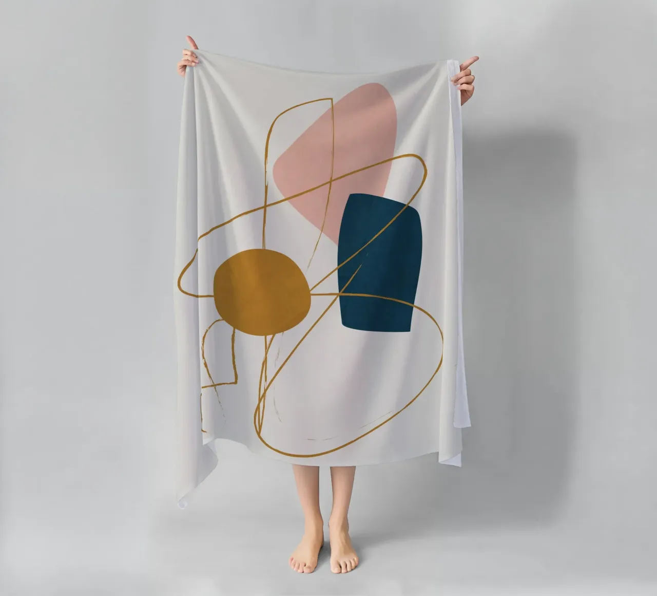 Minimal Abstract Shapes No 46 Strandtuch von cityart