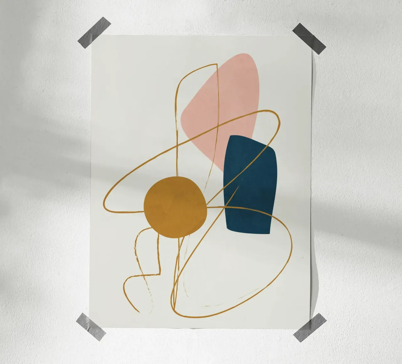 Minimal Abstract Shapes No 46 carta hahnemühle da cityart