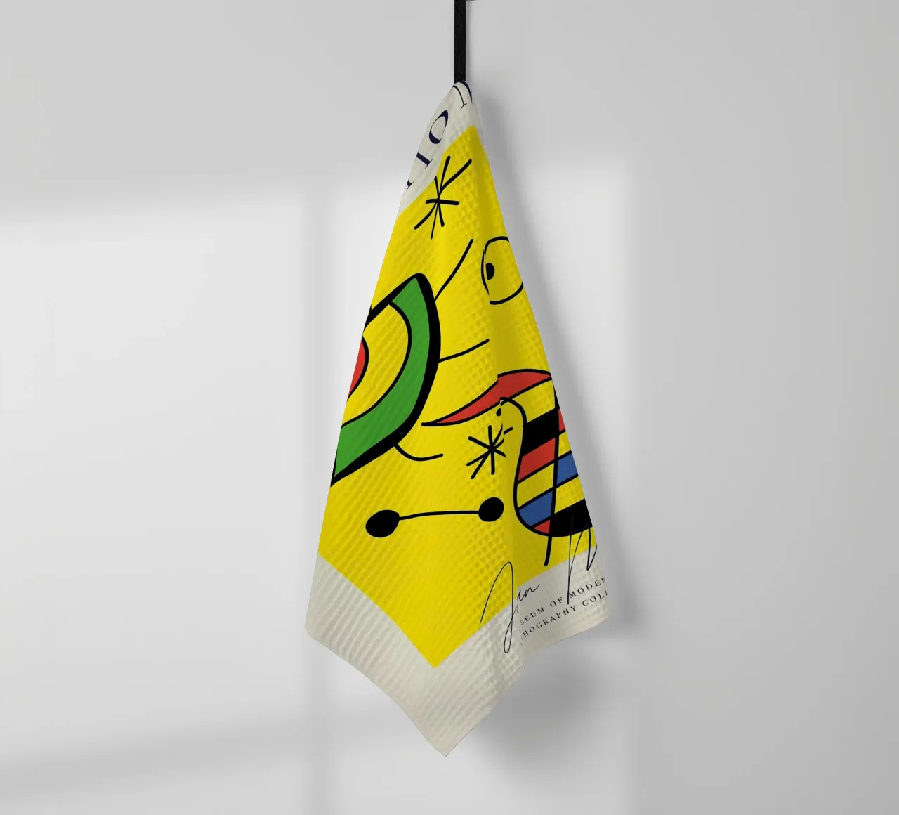 Exposition d'art jaune Minimaliste torchon de phillipp veisenberg