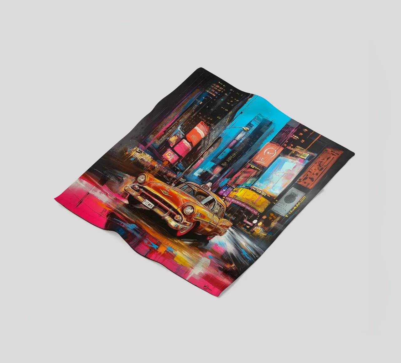 Pop art times square NY (1) coperta in pile da Motivate-Today