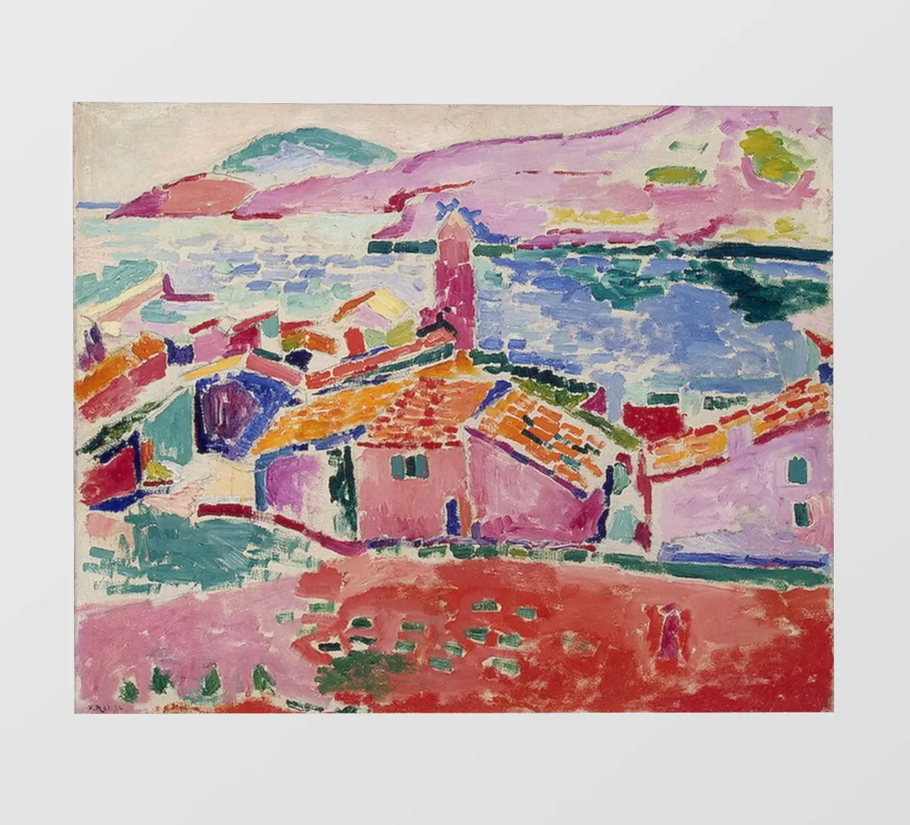 Matisse view of collioure photo wallpaper by MinaHome