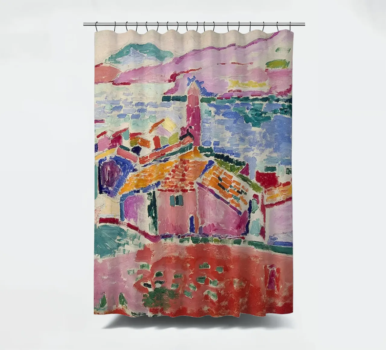 Matisse view of collioure shower curtain by MinaHome