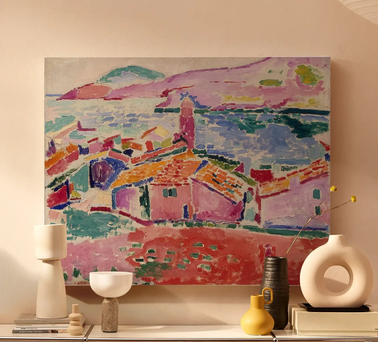 Matisse vista di collioure tela con Cornice a cassetta da MinaHome