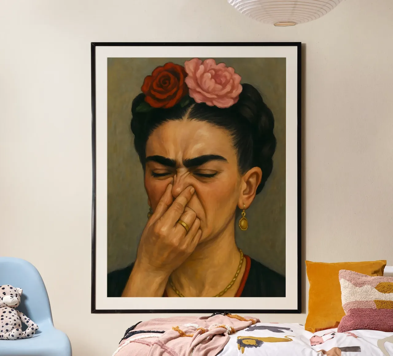 FRIDA KAHLO BAGNO DIVERTENTE poster da ARTOMATIC