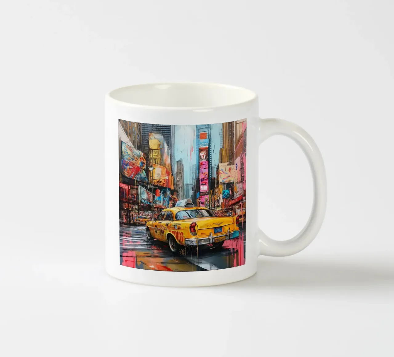 Pop art times square NY (2) tazza in ceramica da Motivate-Today