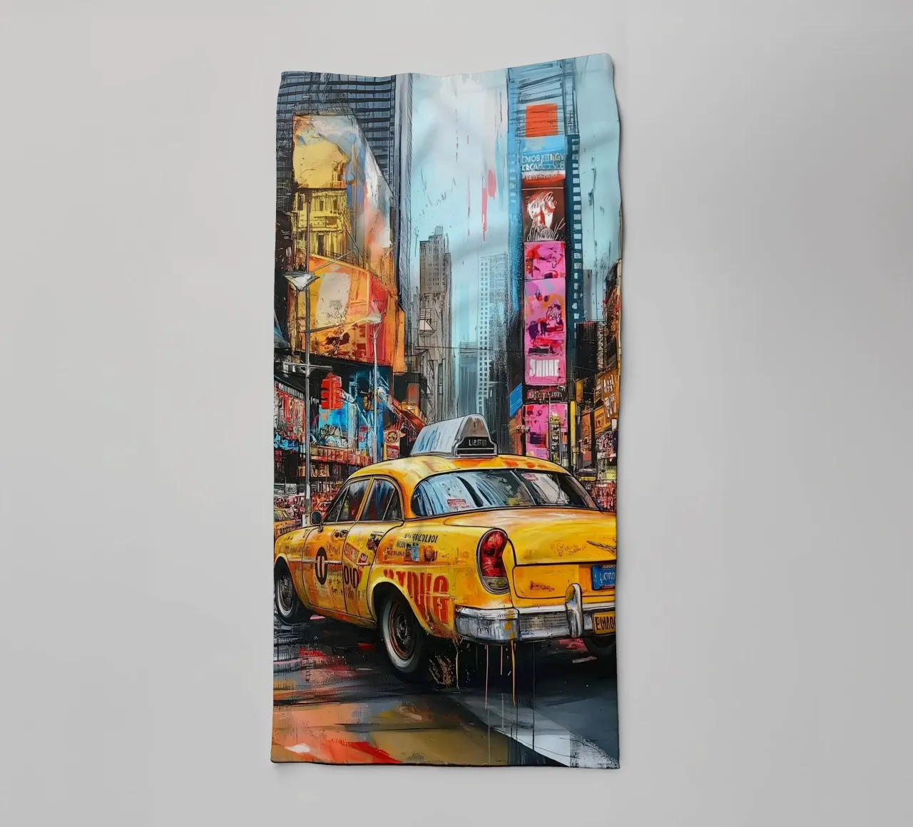Pop art times square NY (2) asciugamano da bagno da Motivate-Today