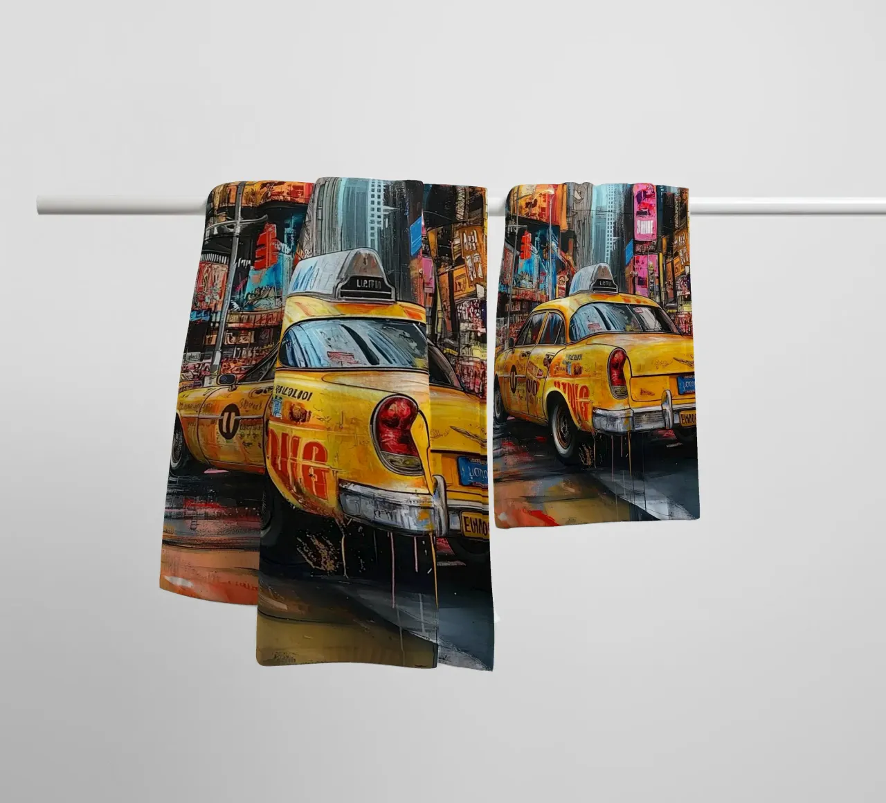 Pop art times square NY (2) asciugamano da bagno da Motivate-Today
