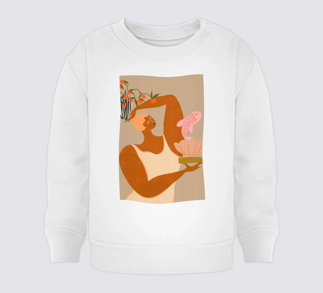 Fish and Oranges felpa neonato da Arty Guava