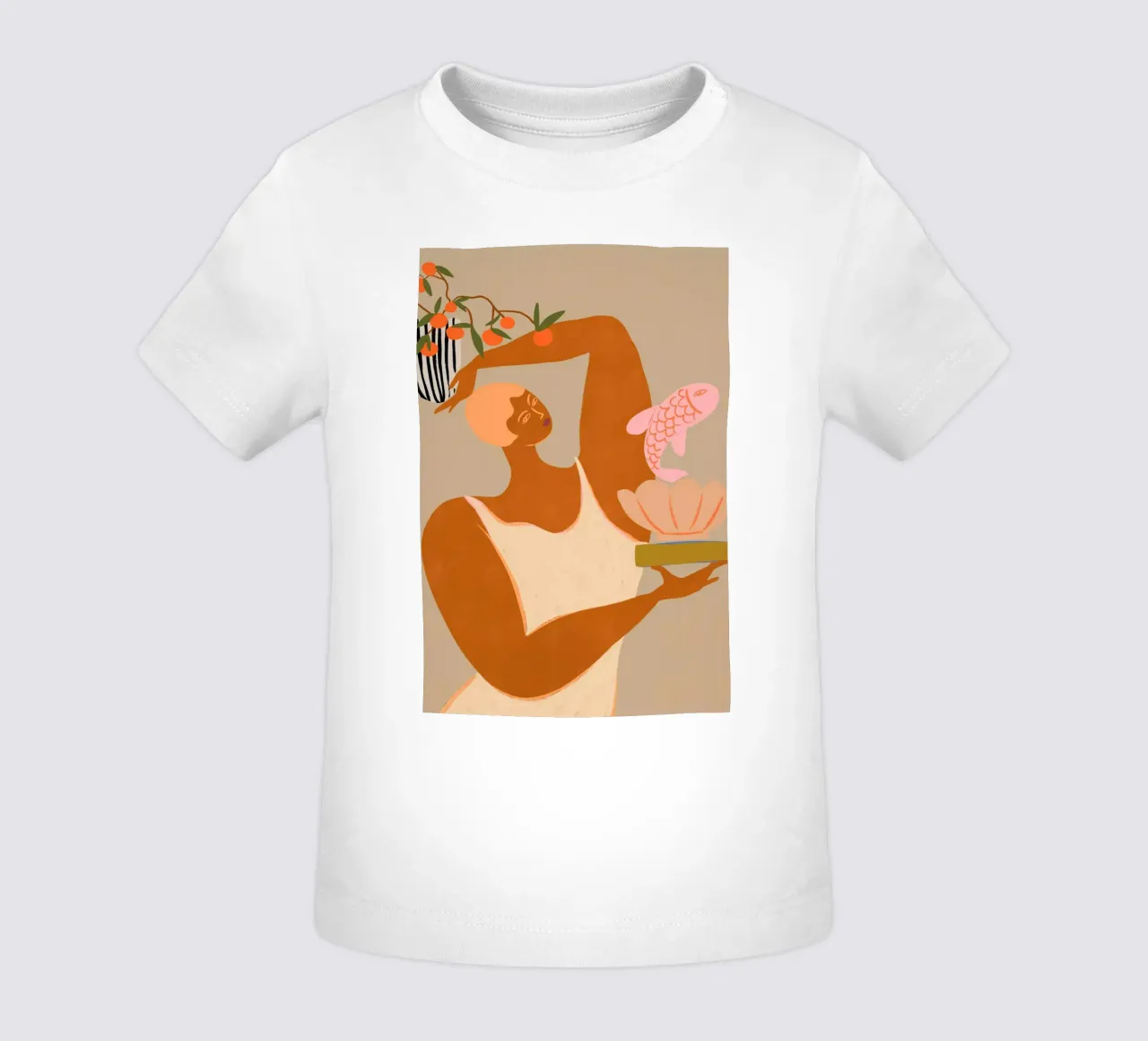 Fish and Oranges maglietta neonato da Arty Guava