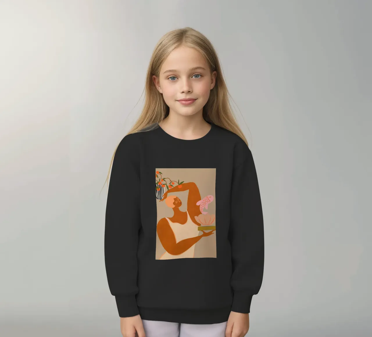 Fish and Oranges felpa bambino da Arty Guava