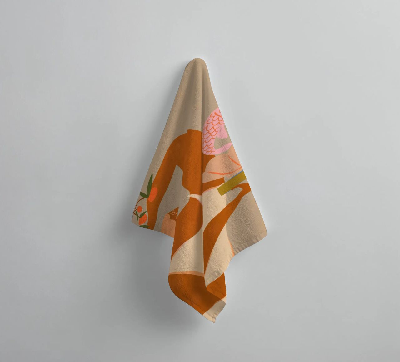 Fish and Oranges Handtuch von Arty Guava