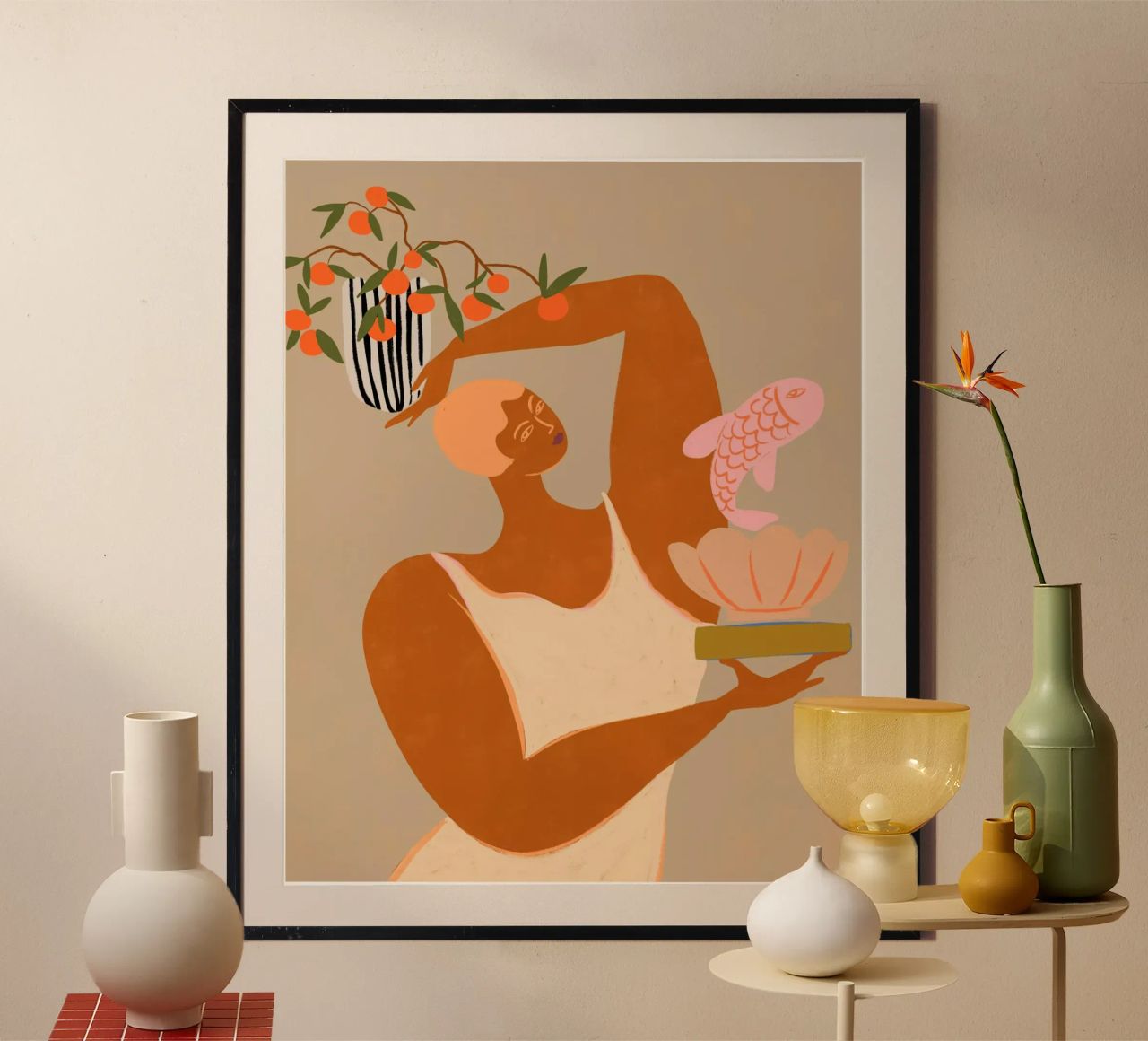 Fish and Oranges poster by Arty Guava