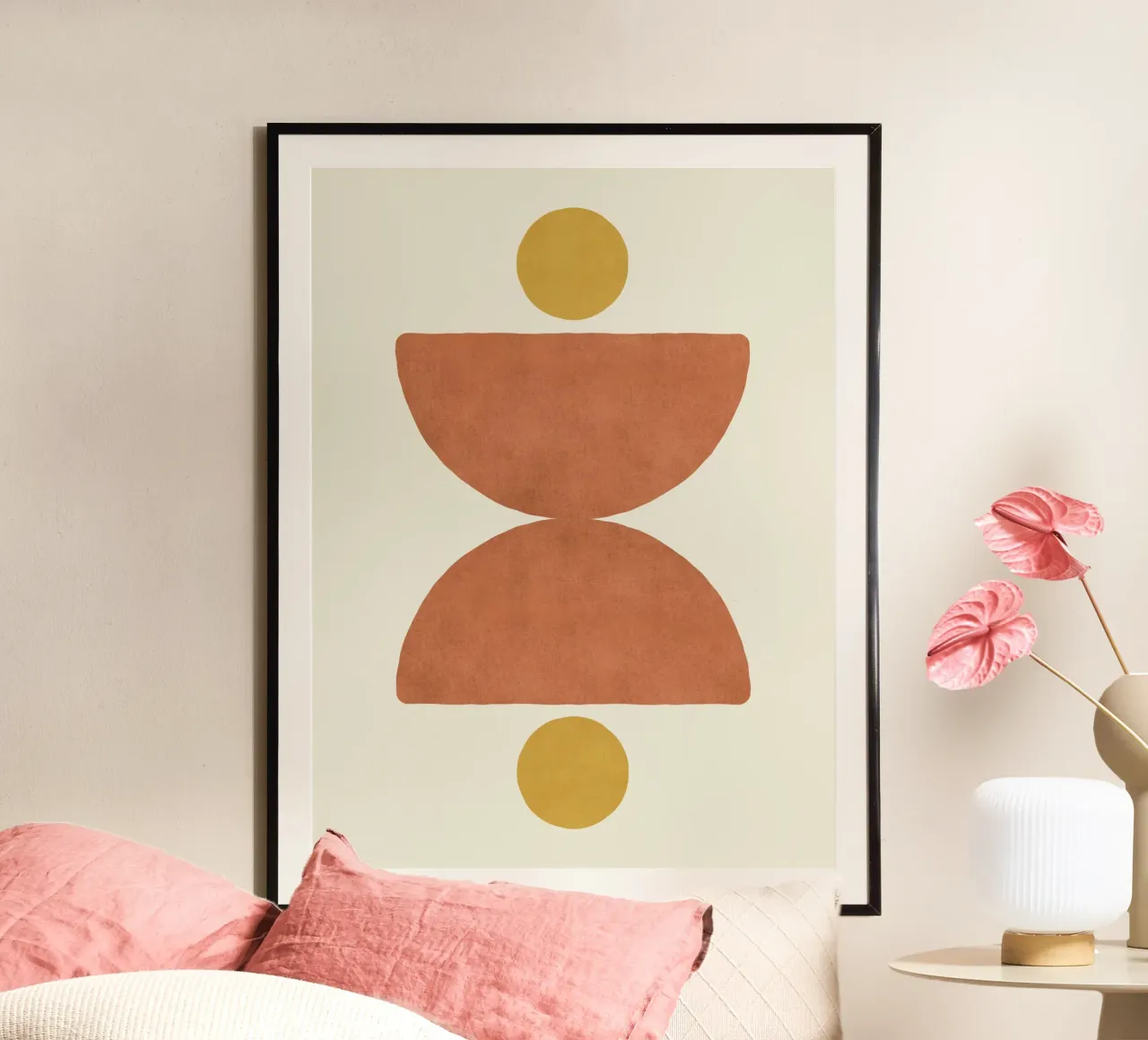 Balanza semicircular - Naranja hahnemühle de MoonlightPrint
