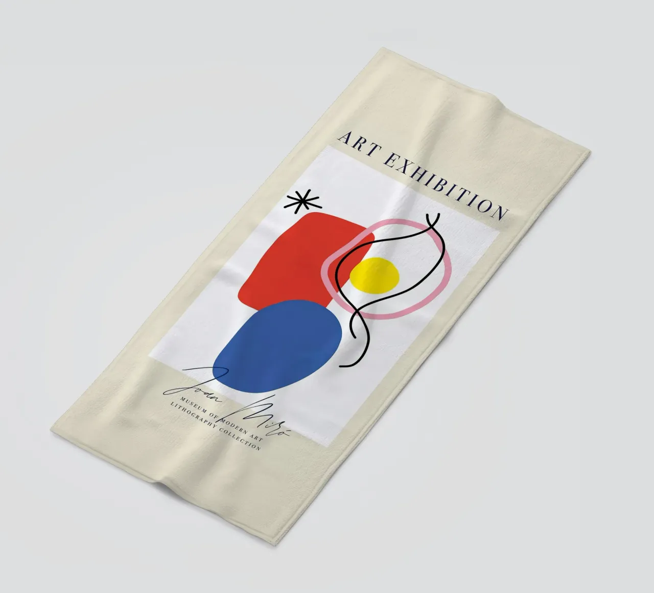 Joan Miro Artwork Printable Poster beach towel by phillipp veisenberg
