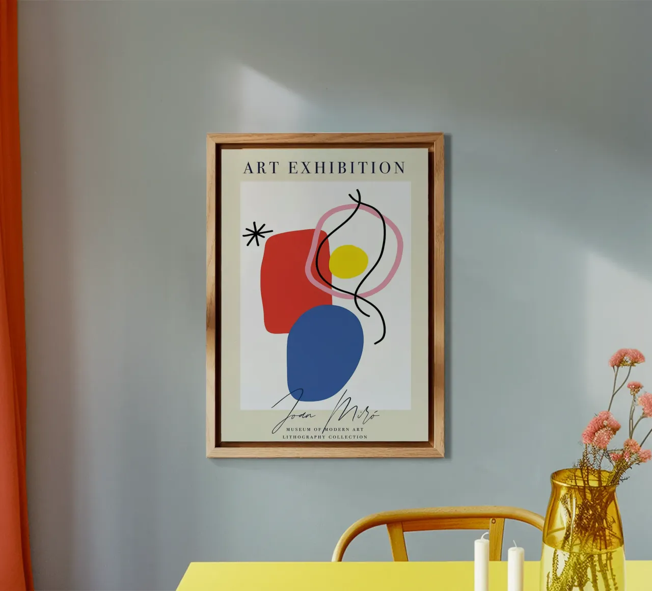 Joan Miro Artwork Printable Poster alu-dibond by phillipp veisenberg