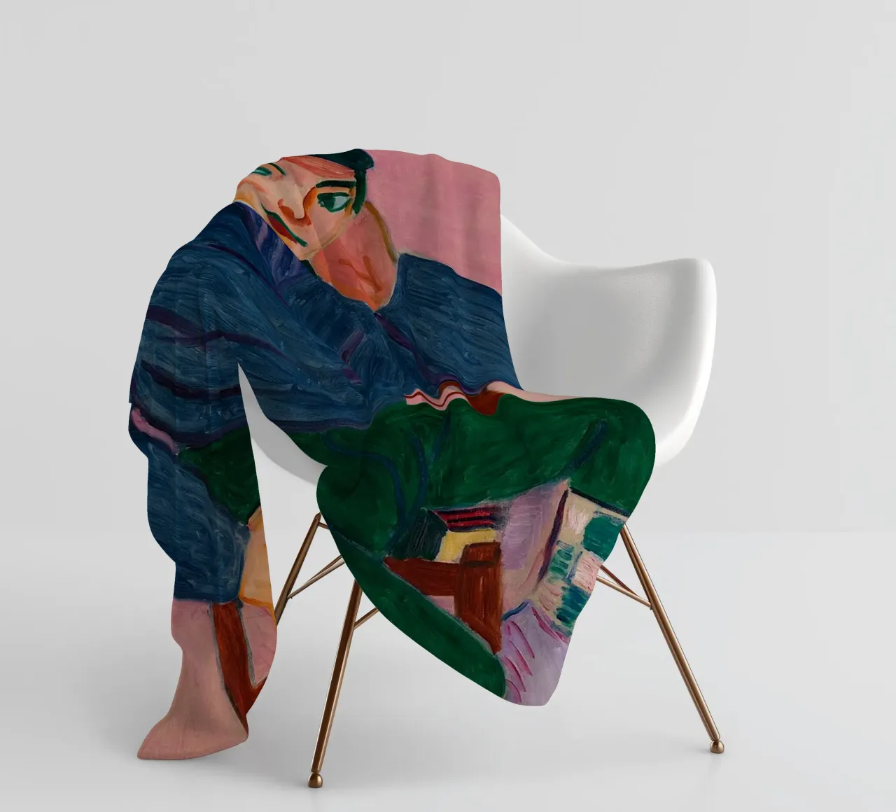 Matisse Young Sailor II, 1906 fleece blanket by MinaHome