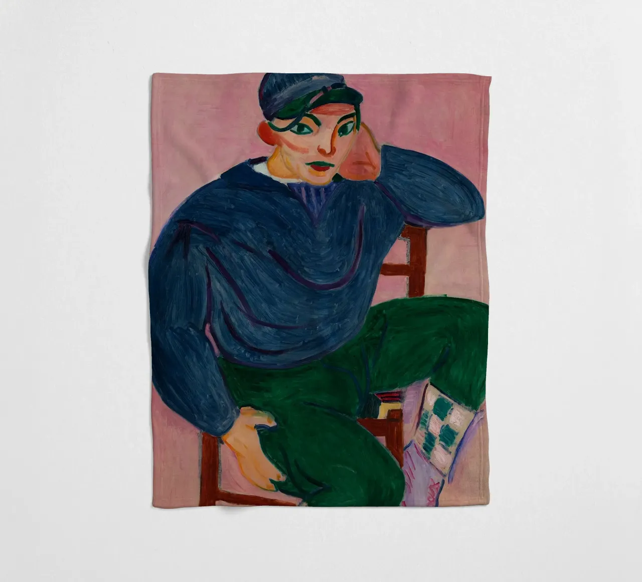Matisse Young Sailor II, 1906 fleece blanket by MinaHome