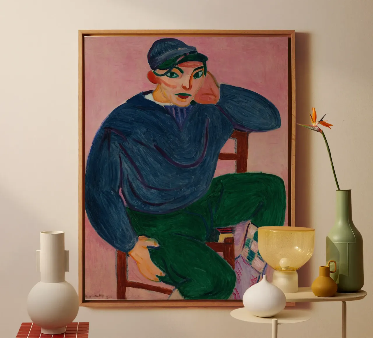 Matisse Jonge Matroos II, 1906 canvas met Baklijst van MinaHome