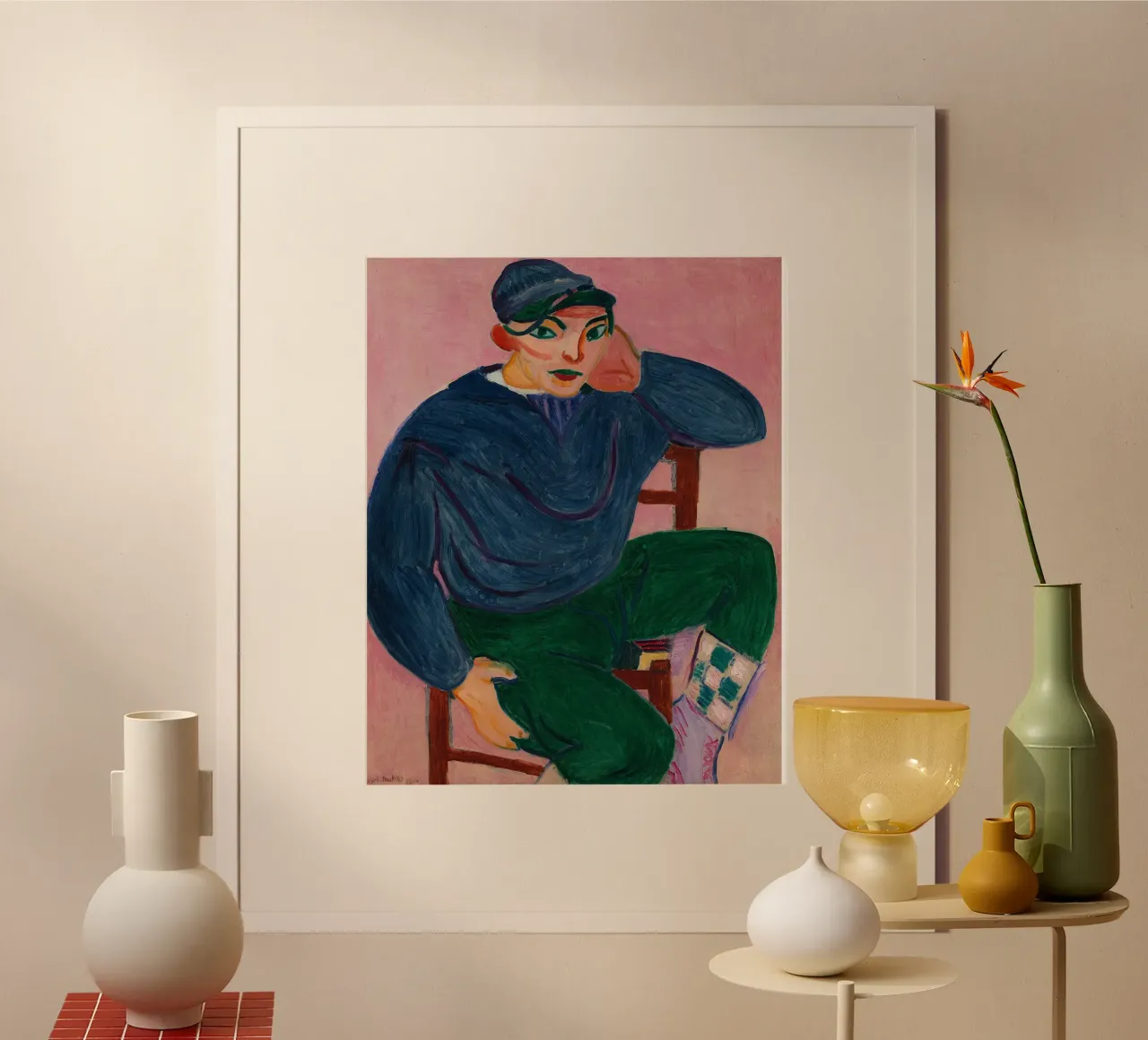 Matisse Jonge Matroos II, 1906 poster met houten frame van MinaHome