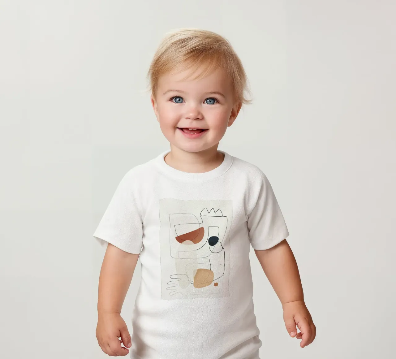 Movement Abstraction 4 Baby T-Shirt von Nadjaa