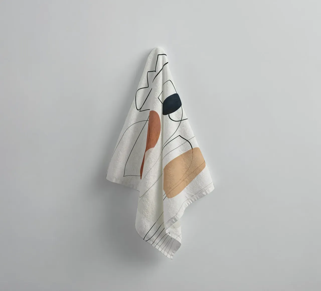 Movement Abstraction 4 serviette de bain de Nadjaa