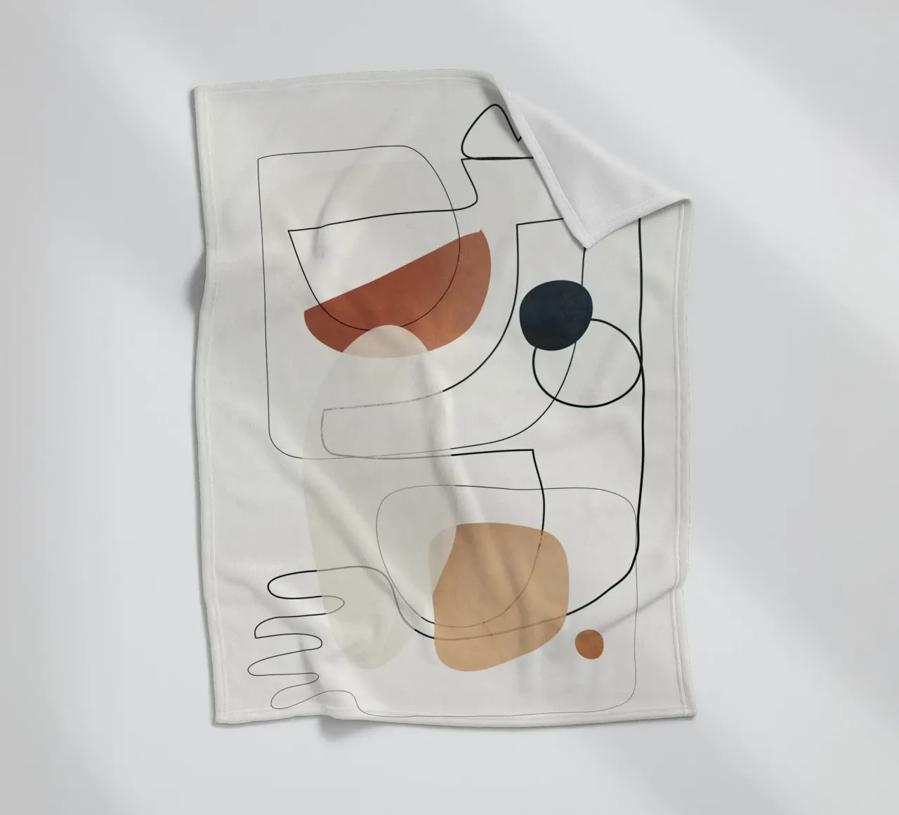 Movement Abstraction 4 coperta in pile da Nadjaa