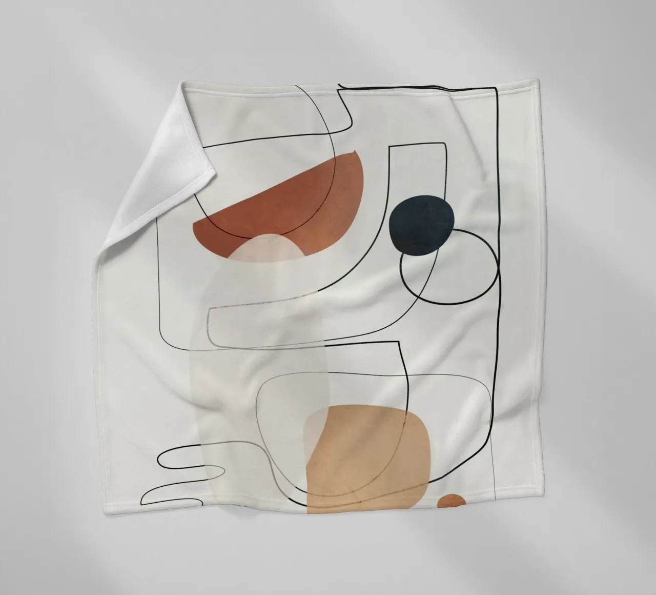 Movement Abstraction 4 coperta in pile da Nadjaa