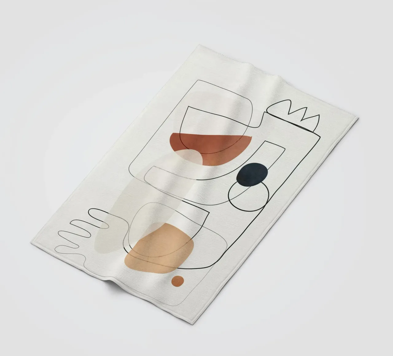 Movement Abstraction 4 coperta in pile da Nadjaa