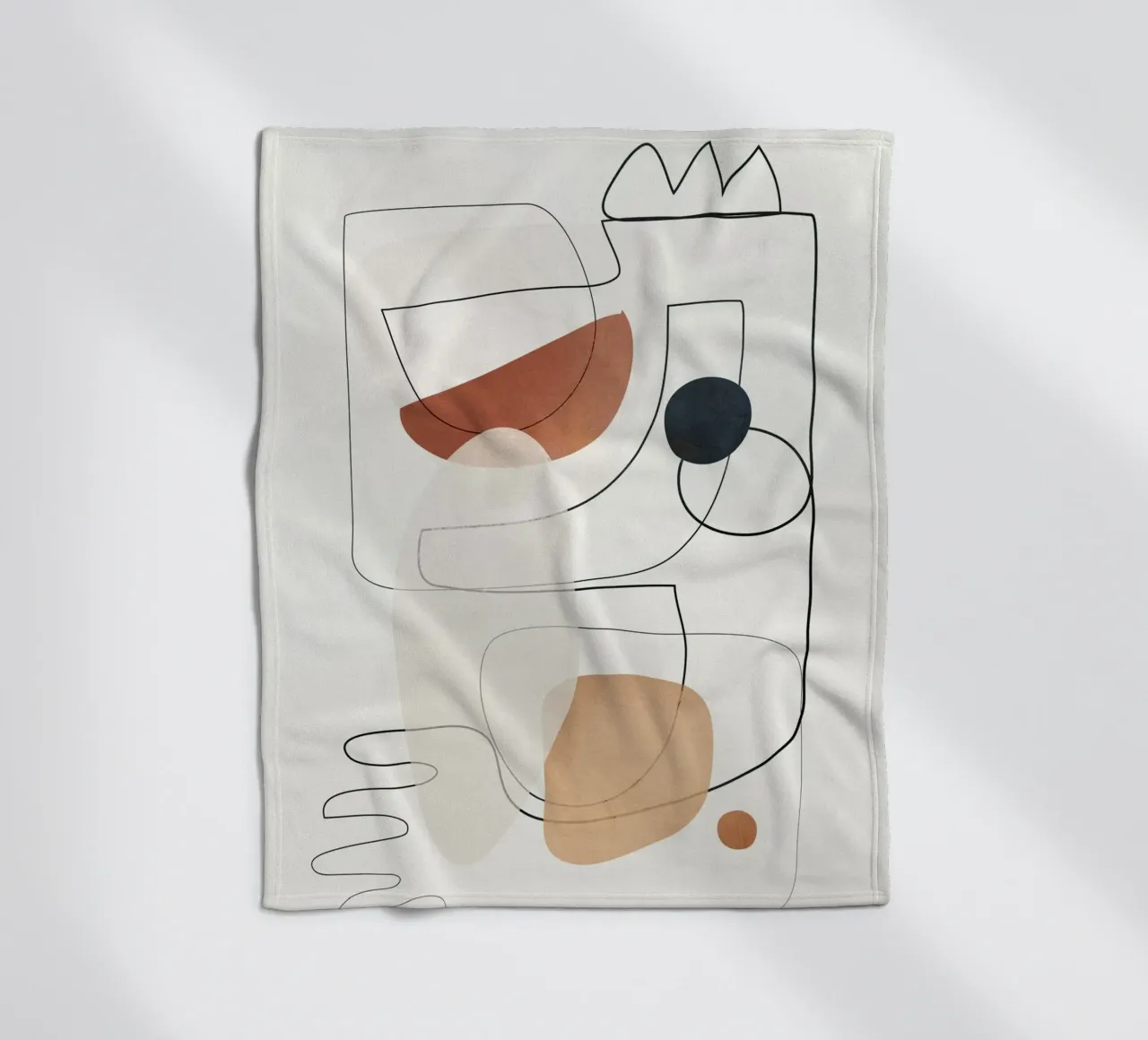 Movement Abstraction 4 coperta in pile da Nadjaa