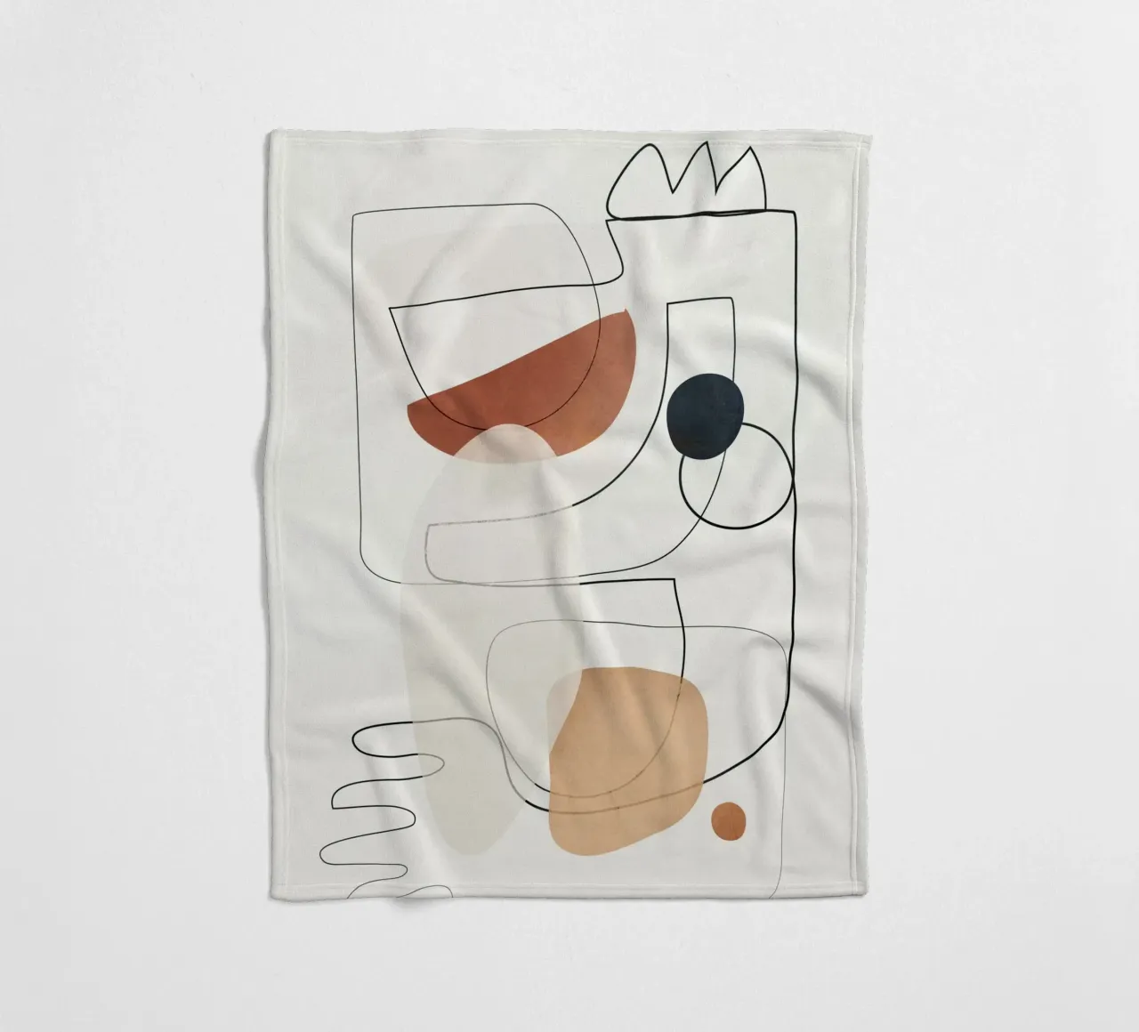 Movement Abstraction 4 coperta in pile da Nadjaa