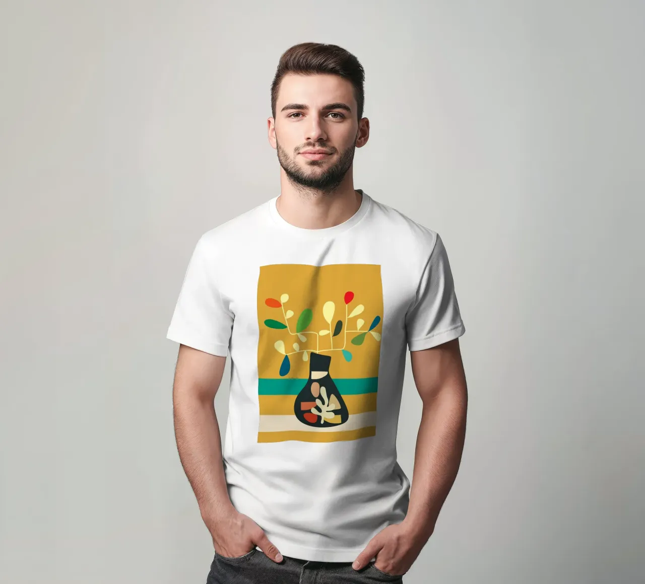 Vase of Vibrance 6 t-shirt by Nadjaa