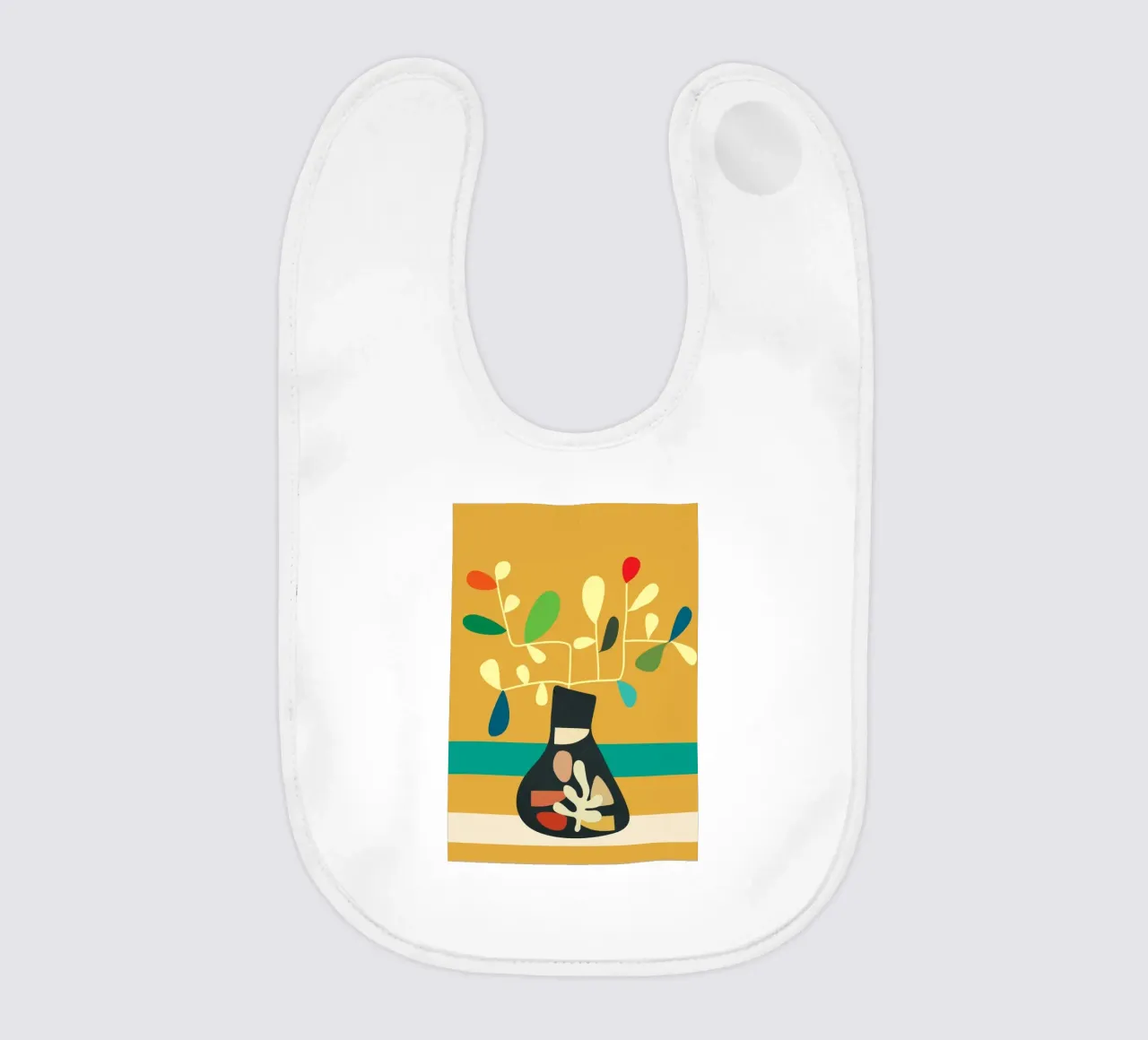 Vase of Vibrance 6 baby bib by Nadjaa