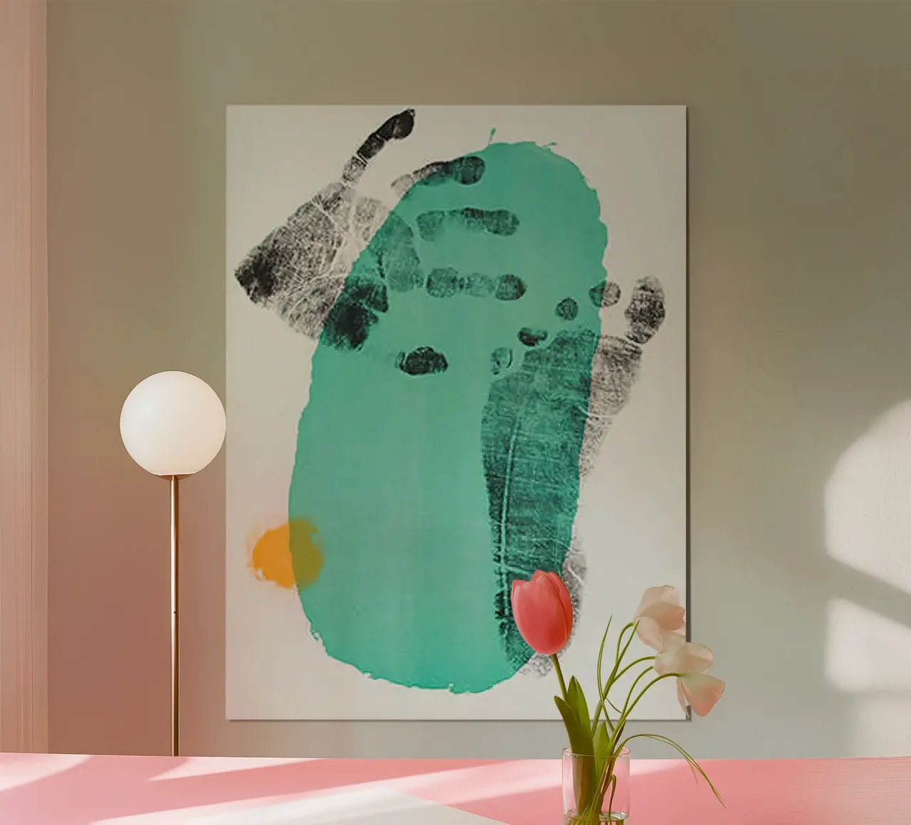 Lithographie édition LIMITÉE 1956 poster avec cadre en bois de phillipp veisenberg