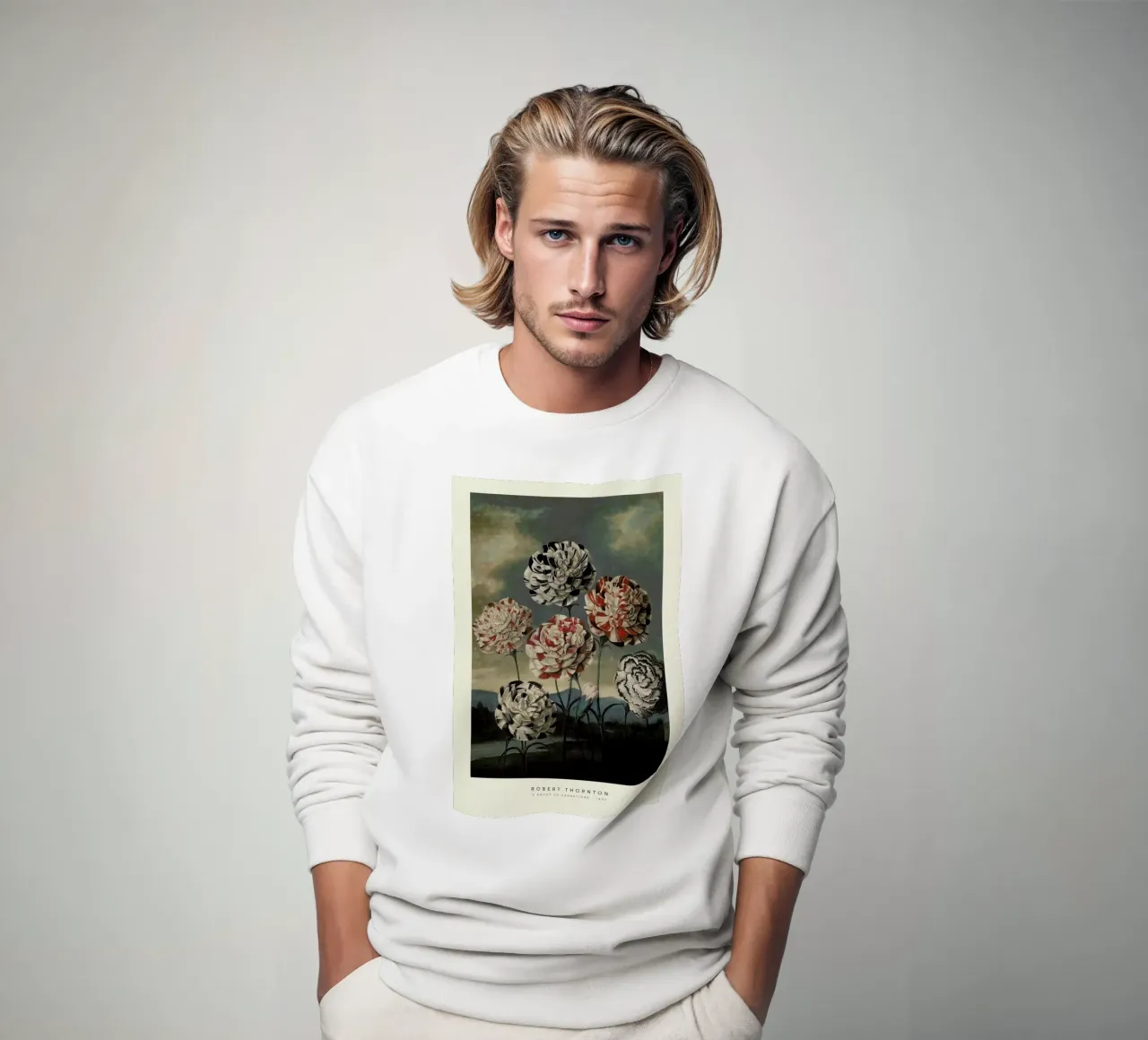Thornton - A Group of Carnations sweatshirt van Vintage by JUNIQE