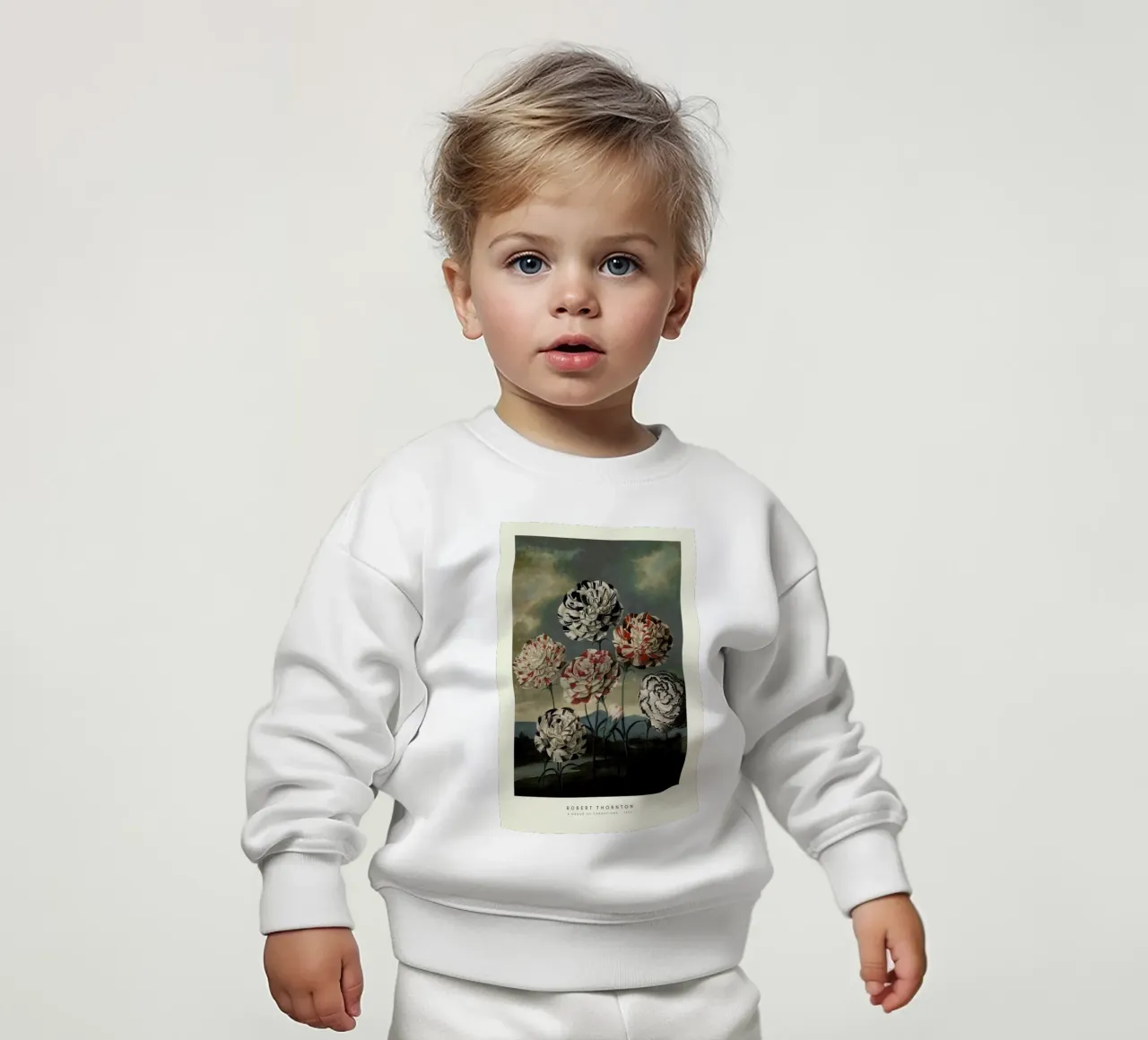 Thornton - A Group of Carnations felpa neonato da Vintage by JUNIQE