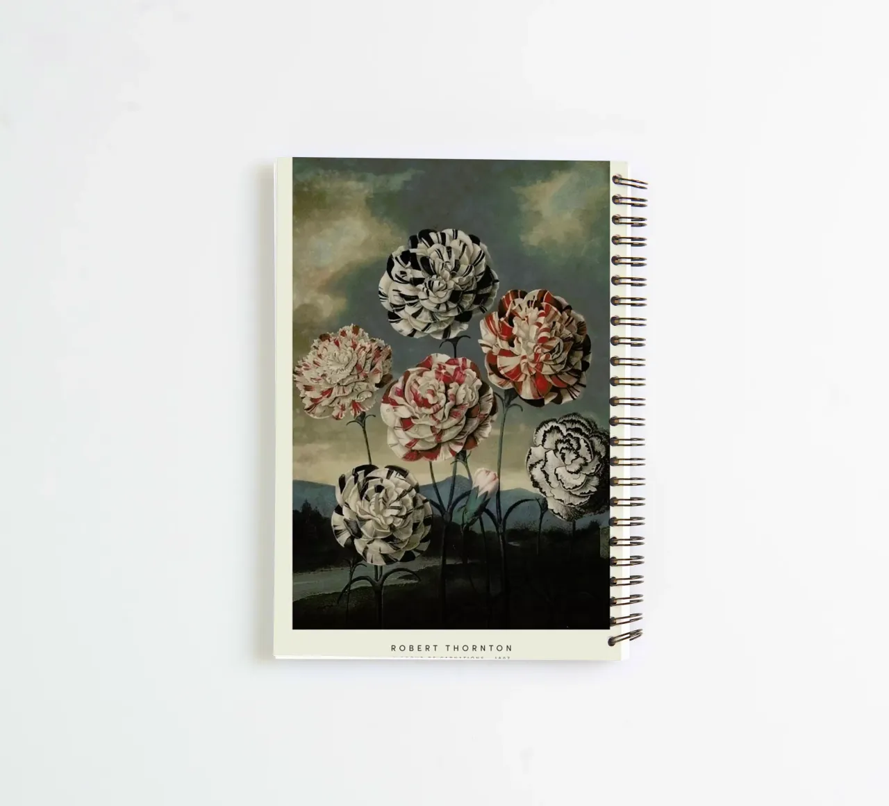 Thornton - A Group of Carnations spiral notebook by Vintage by JUNIQE