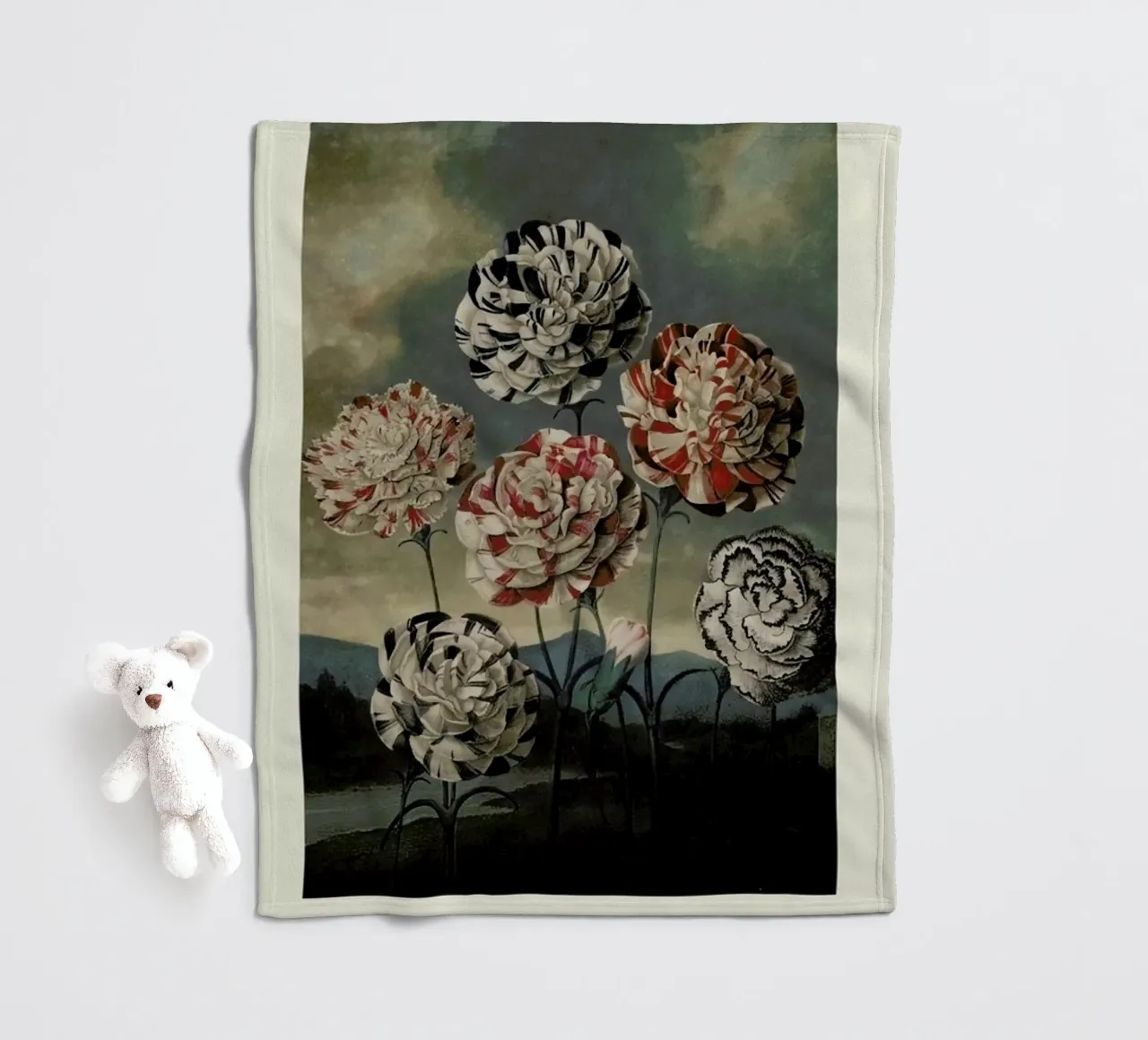 Thornton - A Group of Carnations coperta in pile da Vintage by JUNIQE
