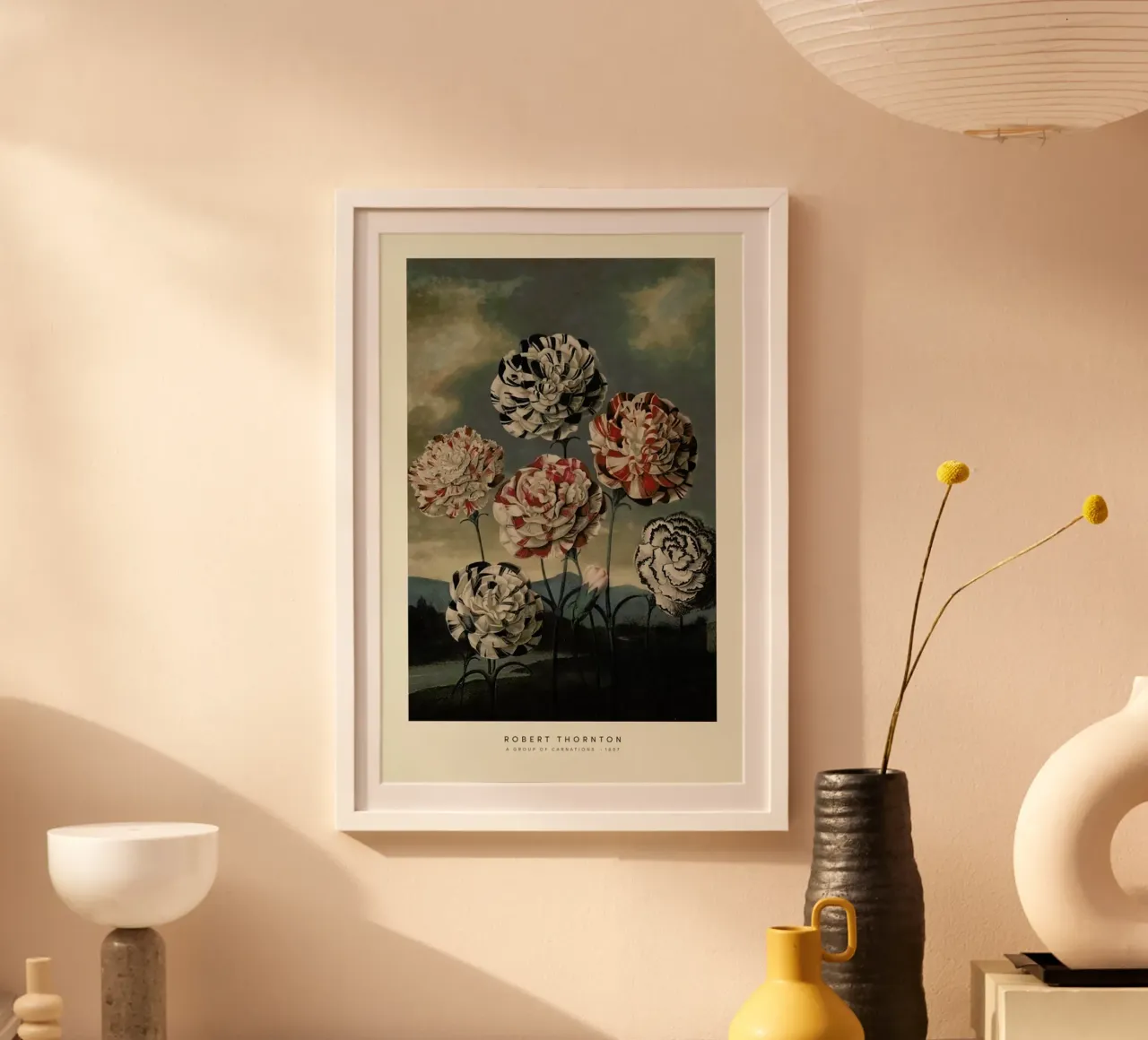Thornton - A Group of Carnations carta hahnemühle da Vintage by JUNIQE
