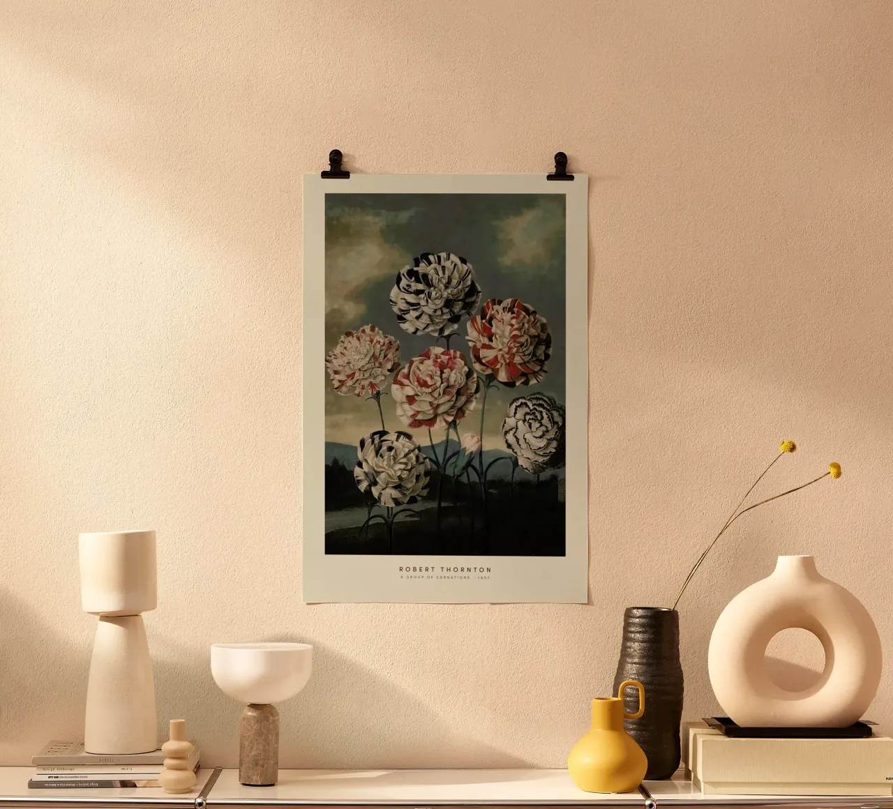 Thornton - A Group of Carnations carta hahnemühle da Vintage by JUNIQE