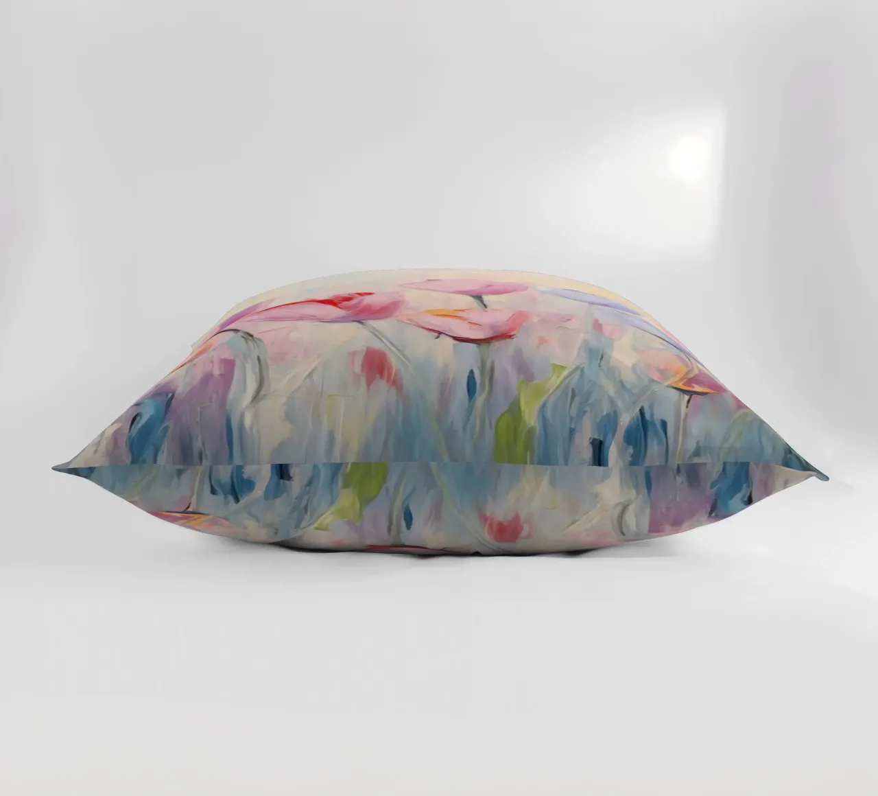 Tulips in soft pink colours decorative cushion by Imagine