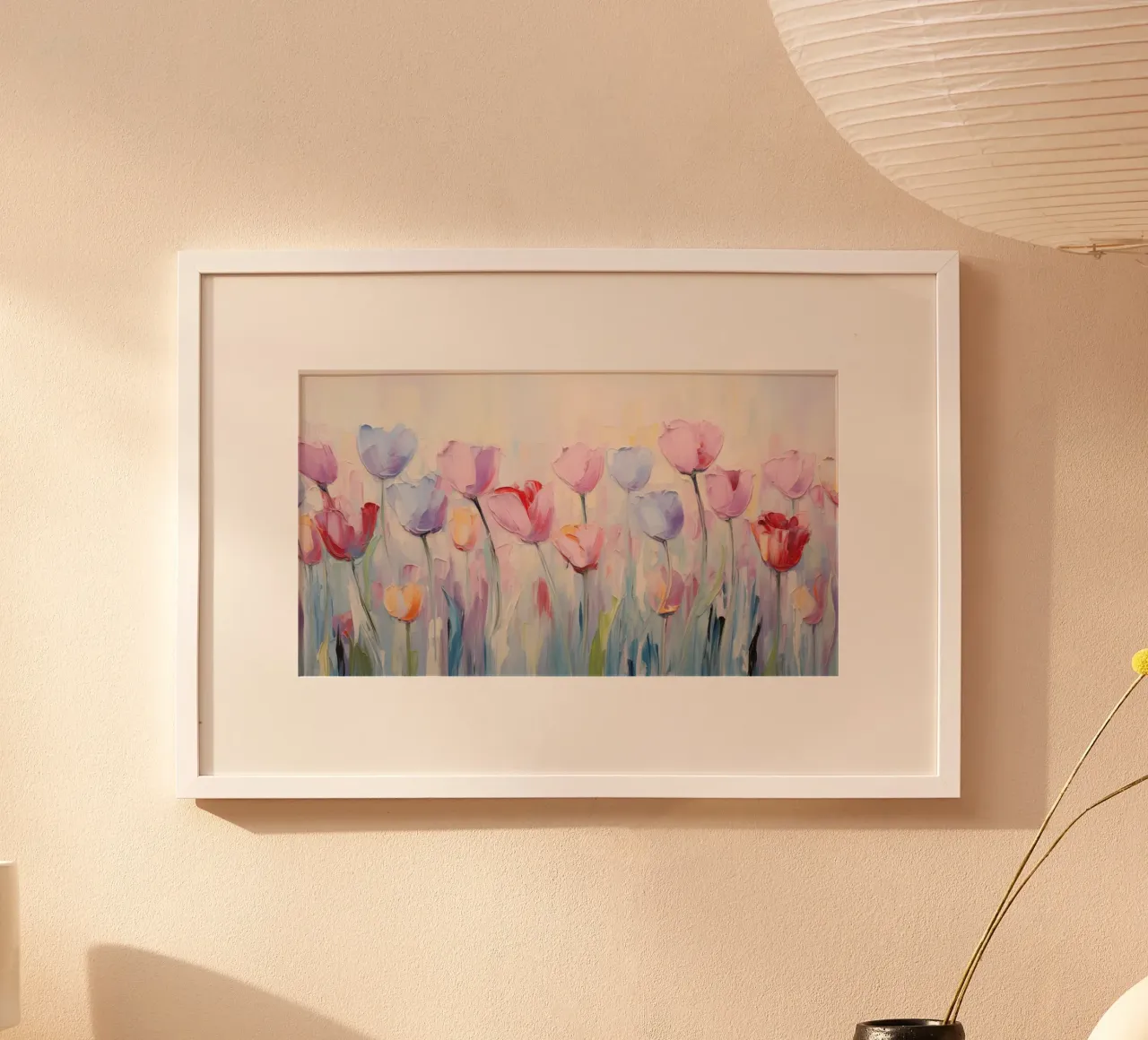 Tulipanes de color rosa suave hahnemühle de Imagine