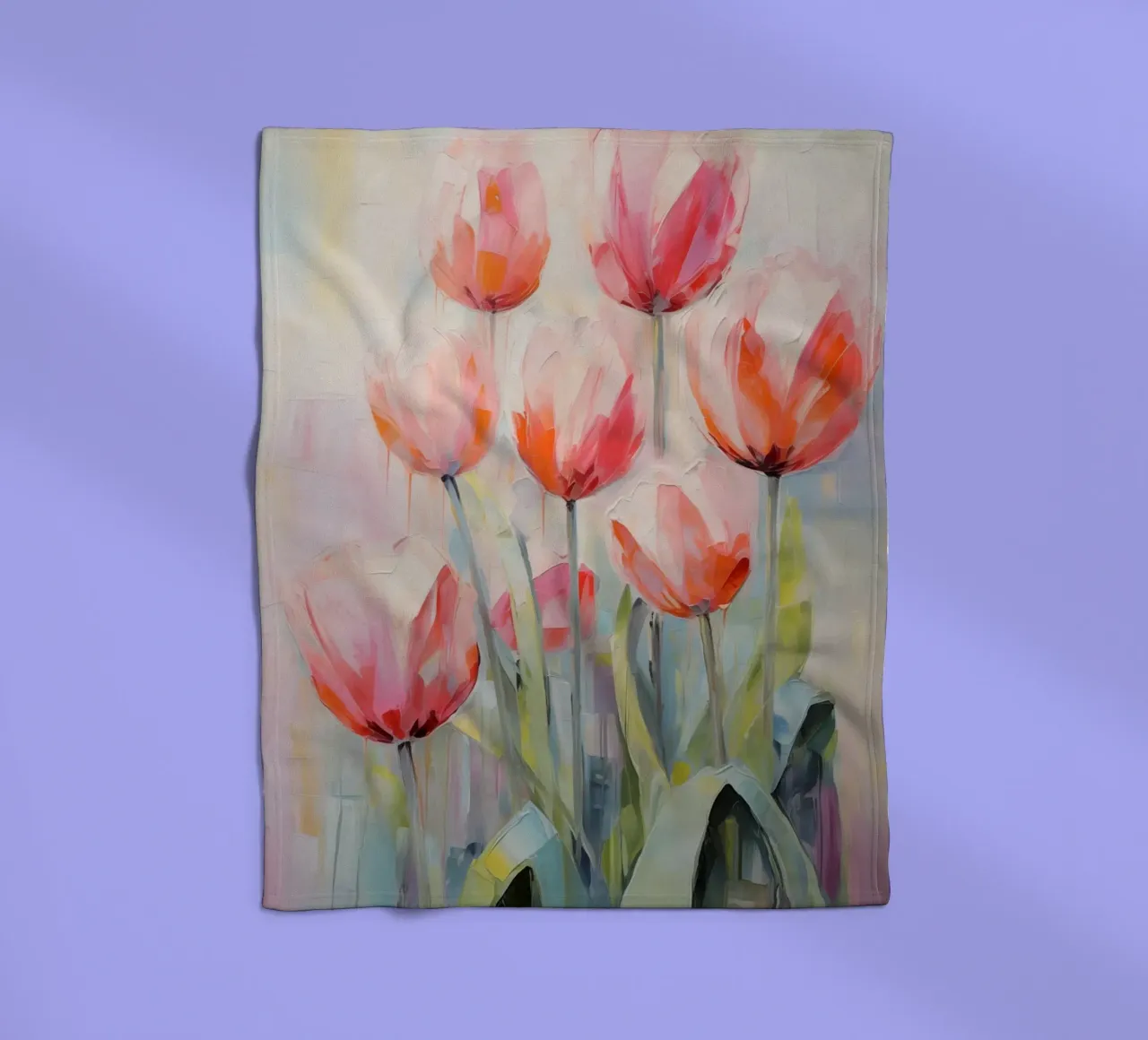 Tulipani coperta in pile da Imagine