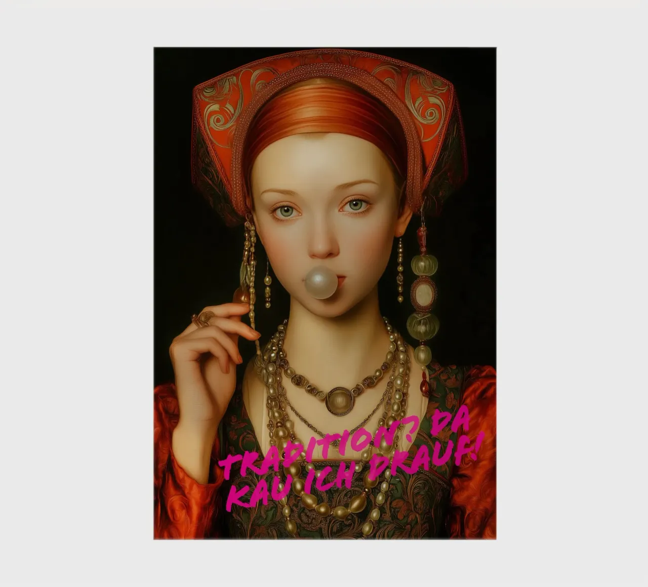 Tradition I chew on it | Renaissance meets rebellion notebook by Autofocus