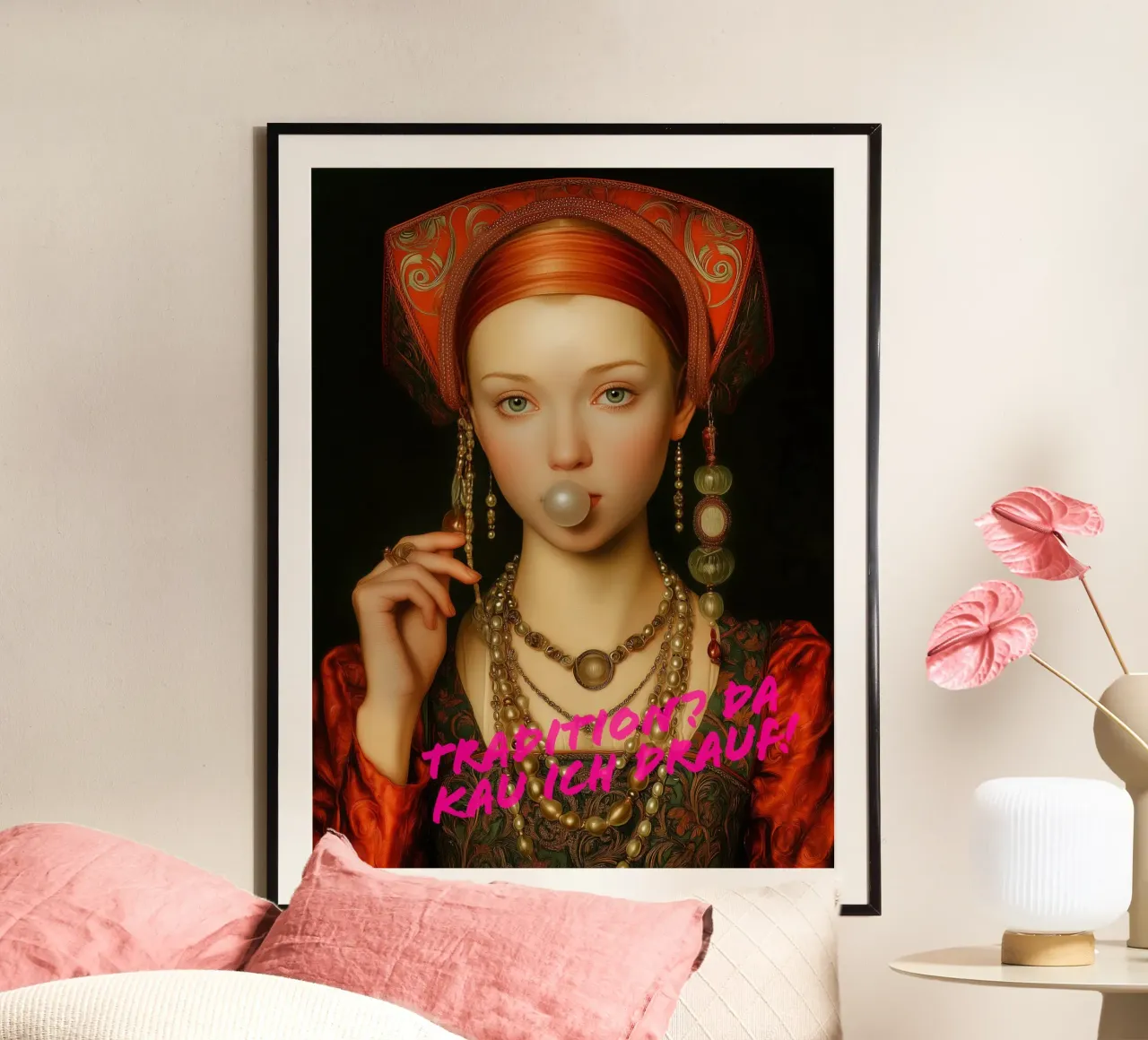Tradition I chew on it | Renaissance meets rebellion poster by Autofocus